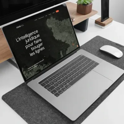 Mockup du site internet créé pour le cabinet d'avocats CGCB